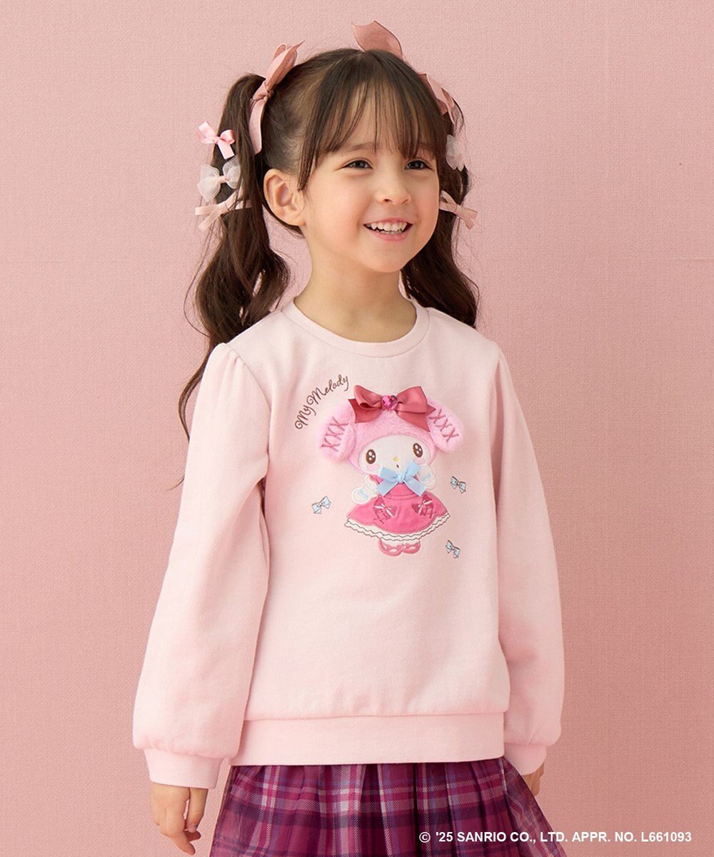 ANY KIDS 【マイメロディ＆クロミ×ANY KIDS】アップリケ トレーナー 