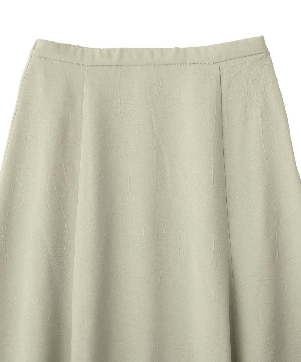 earth music&ecology サテンフレアスカート 