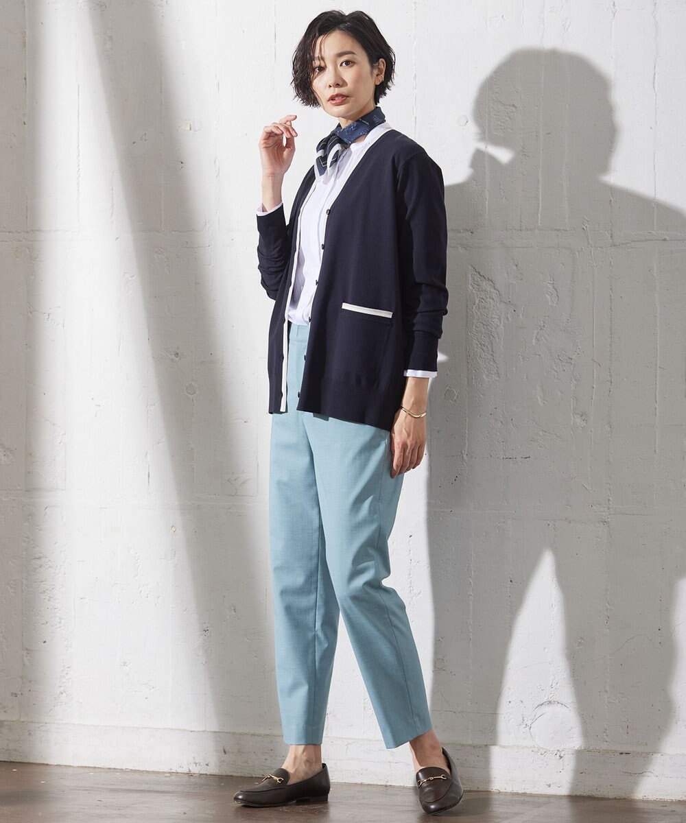 J.PRESS LADIES S 【洗える】ストレッチ テーパード パンツ 