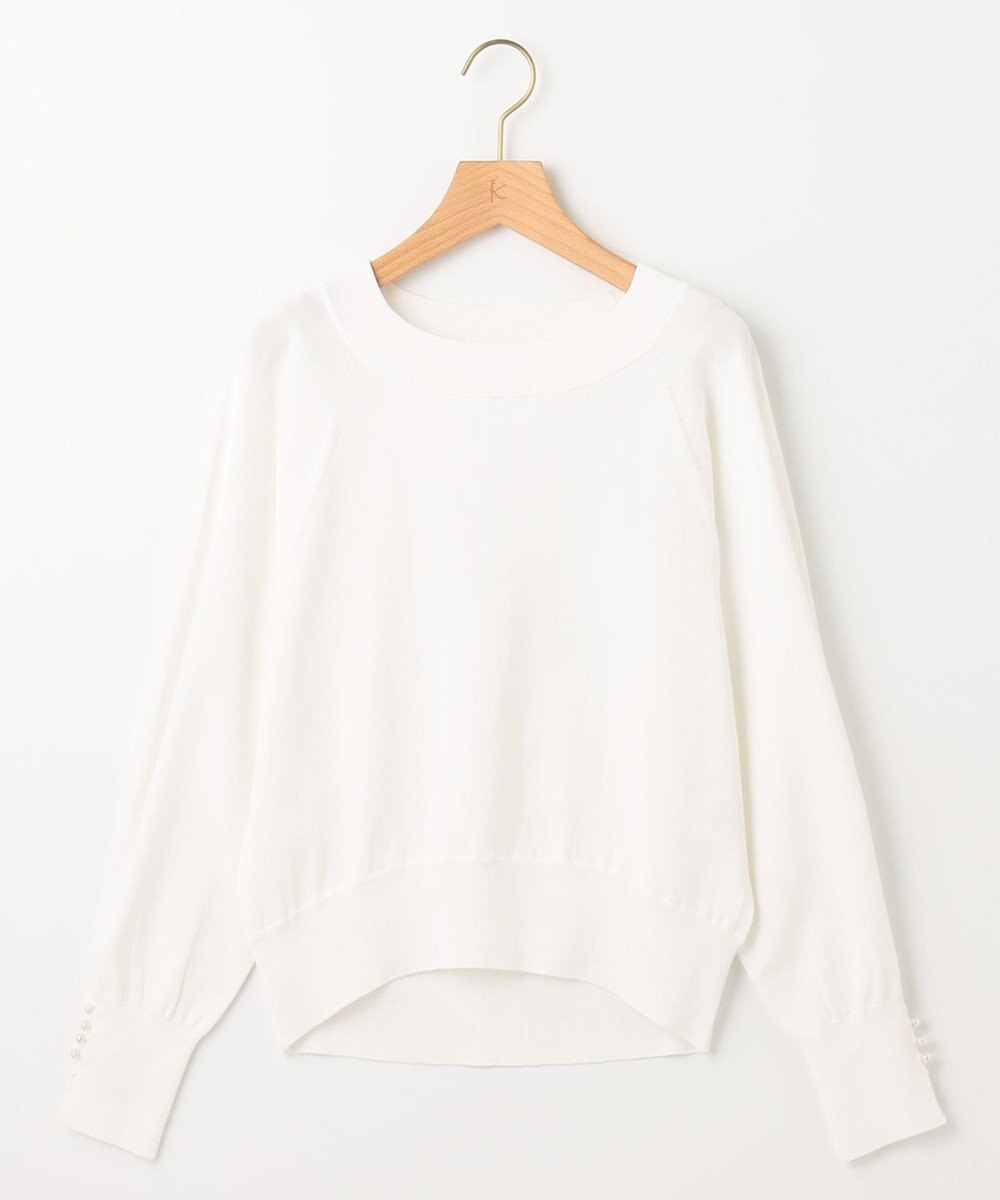 組曲 S 【パールボタン付】ブーケカラーリラクシー ニット 