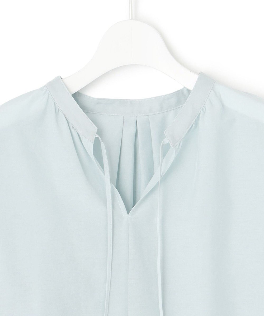 23区 【洗える】コットンシルクローン スキッパー ブラウス 