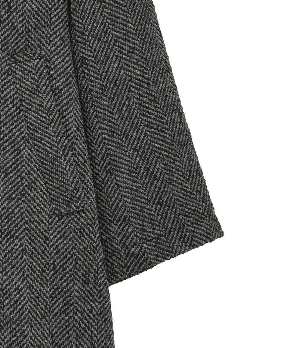 AMERICAN HOLIC ヘリンボーンスタンドカラーコート 