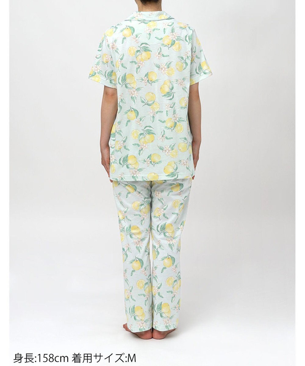 Wing パジャマ 綿100%(本体) 天竺素材 5分袖 半袖 長ズボン レディース EP8046 ウイング／ワコール 