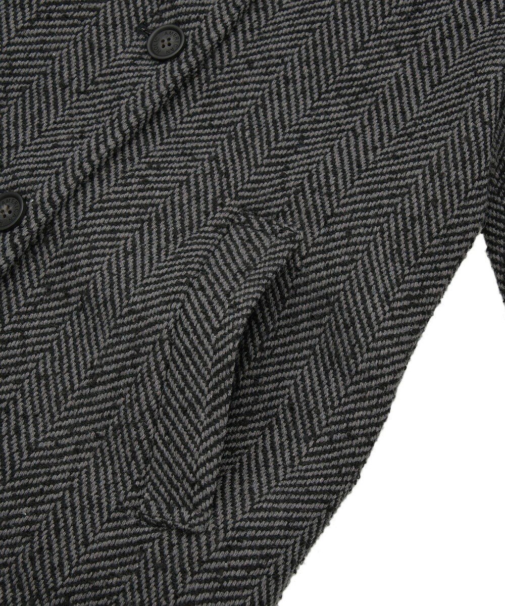 AMERICAN HOLIC ヘリンボーンスタンドカラーコート 