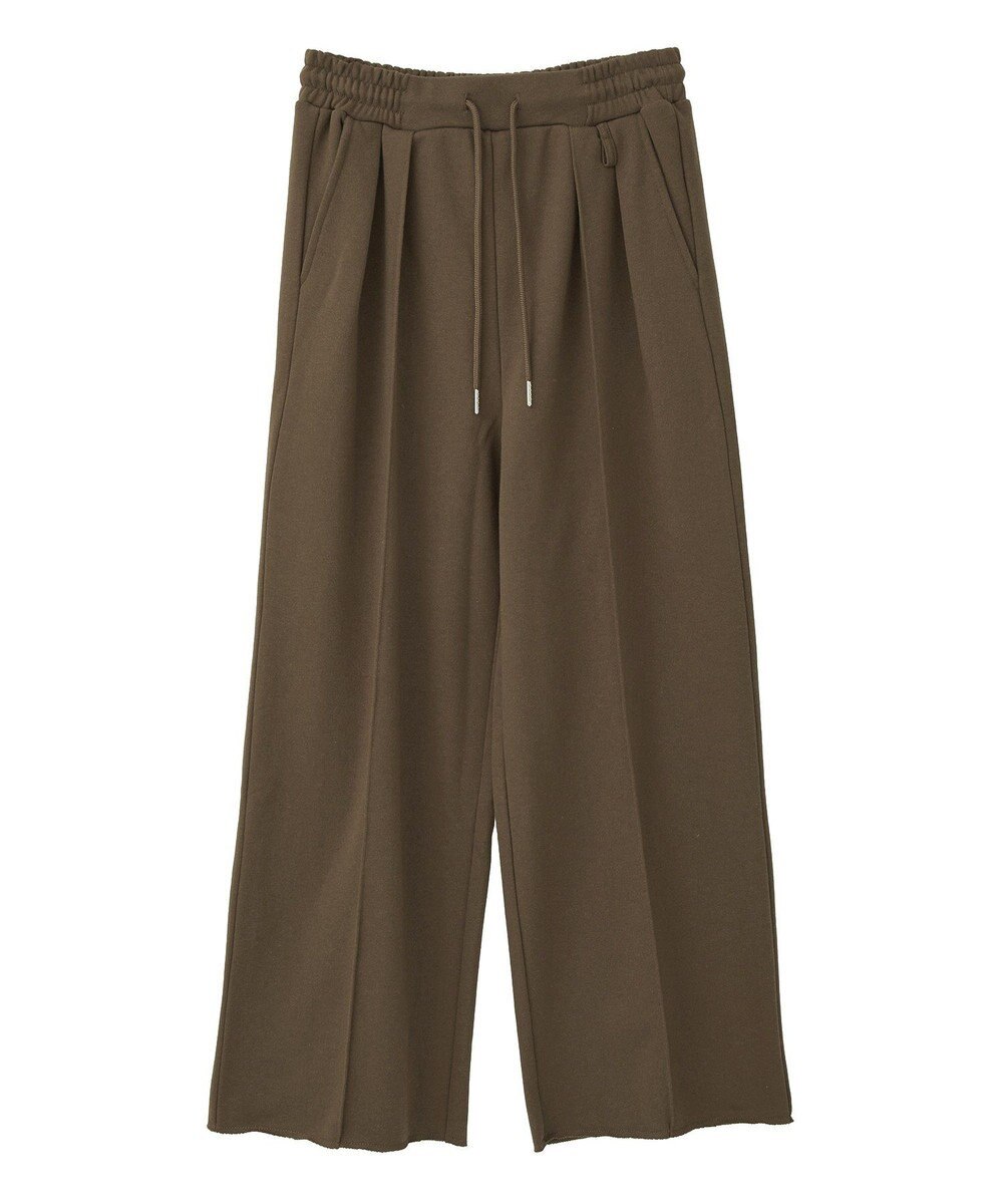 earth music&ecology センターシームタックスウェットパンツ 