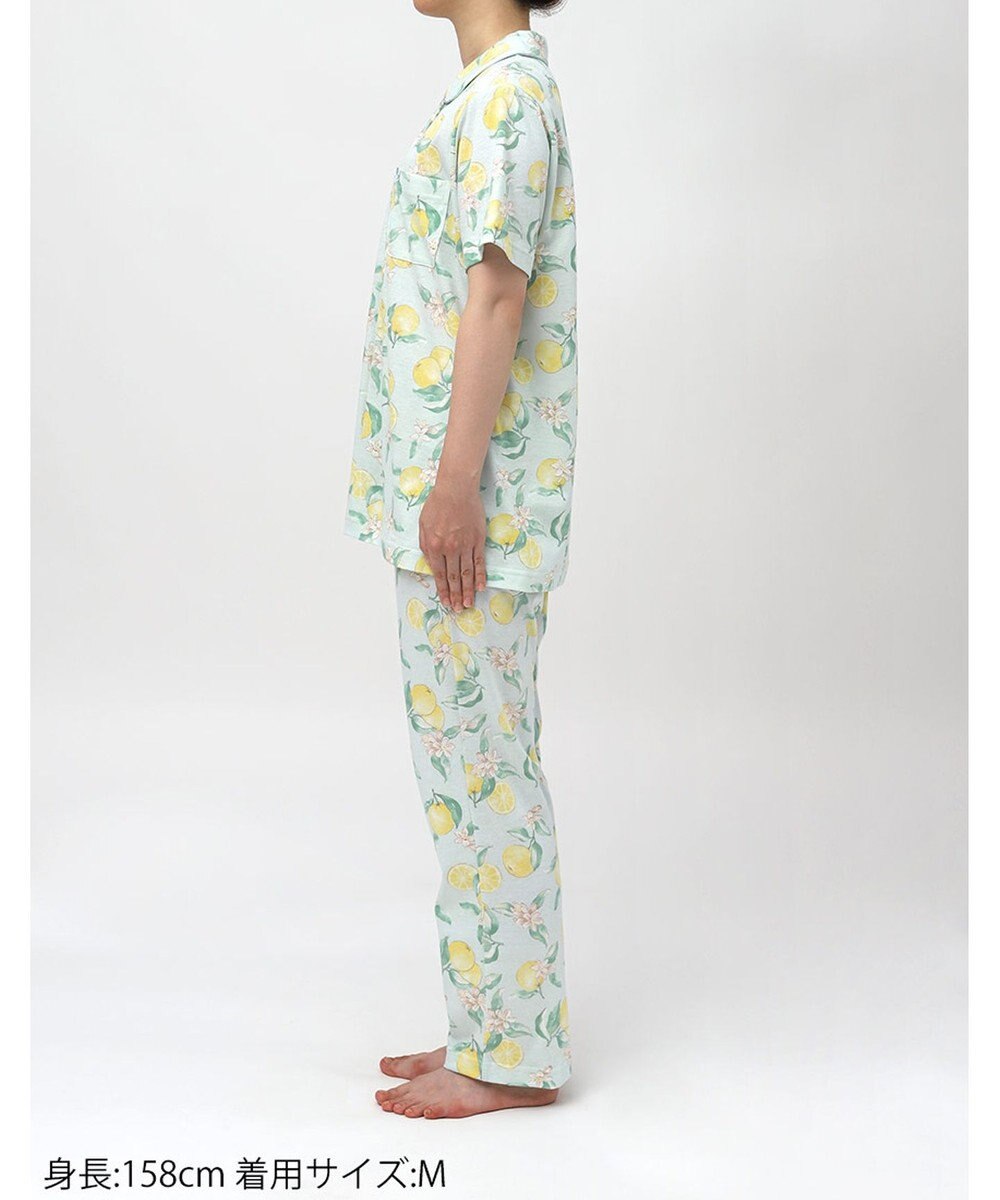 Wing パジャマ 綿100%(本体) 天竺素材 5分袖 半袖 長ズボン レディース EP8046 ウイング／ワコール 
