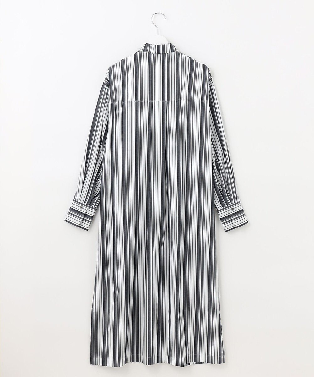自由区 【洗える/セットアイテム】ウールブレンドベスト×ストライプワンピ 