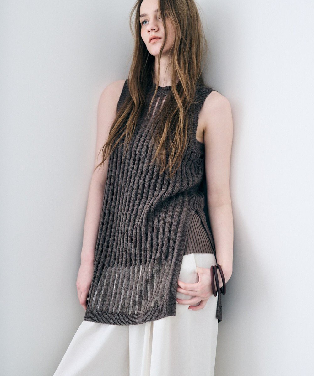uncrave ラミーリネンニット タンクトップ 