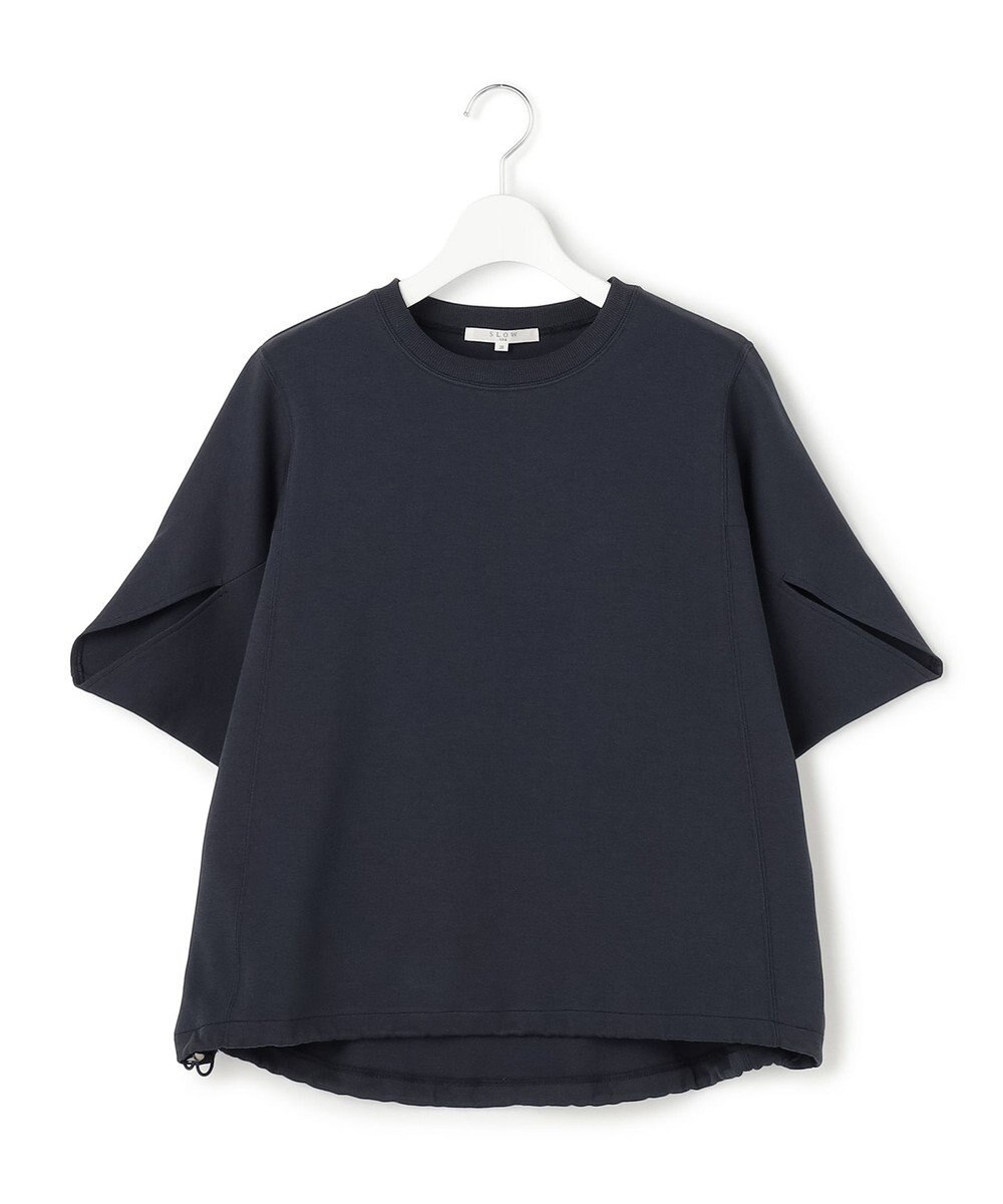 23区 【SLOW/一部店舗限定】ライトダンボール ドロストデザイン カットソー 