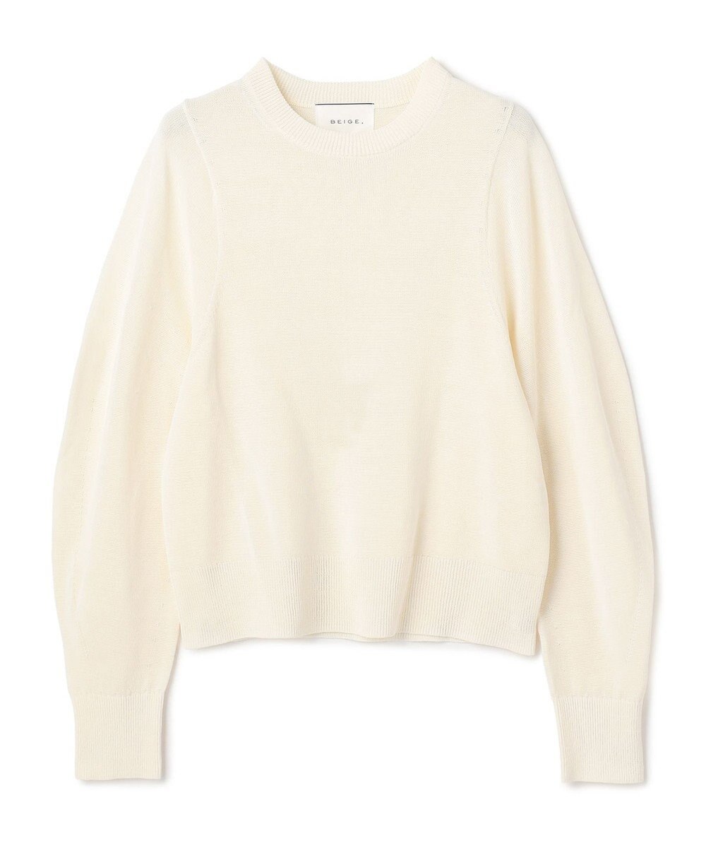 BEIGE， ARSENOPY / コットンドライタッチクルーネックニット 