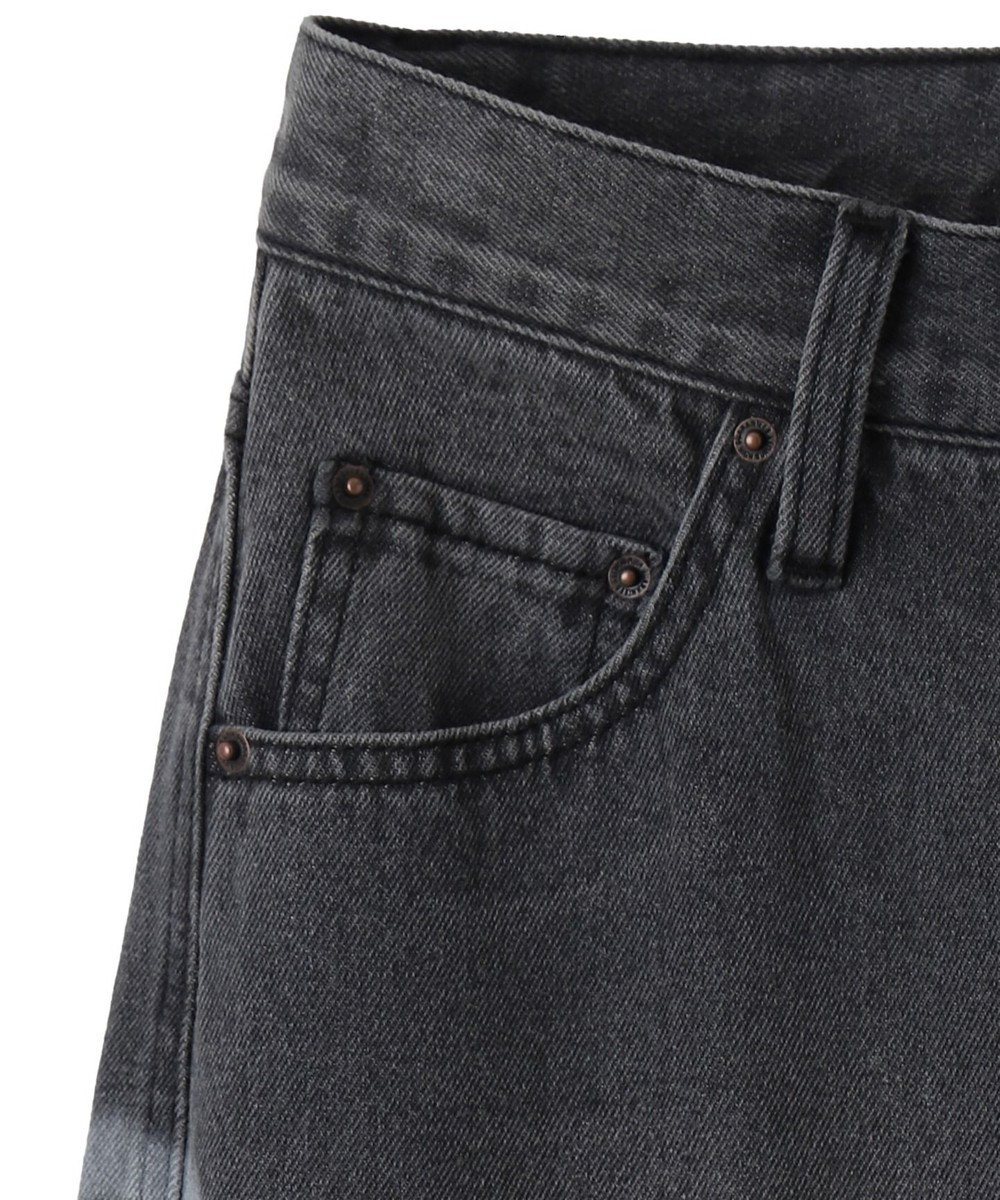 WEGO スプレーペイントストレートデニムパンツ 