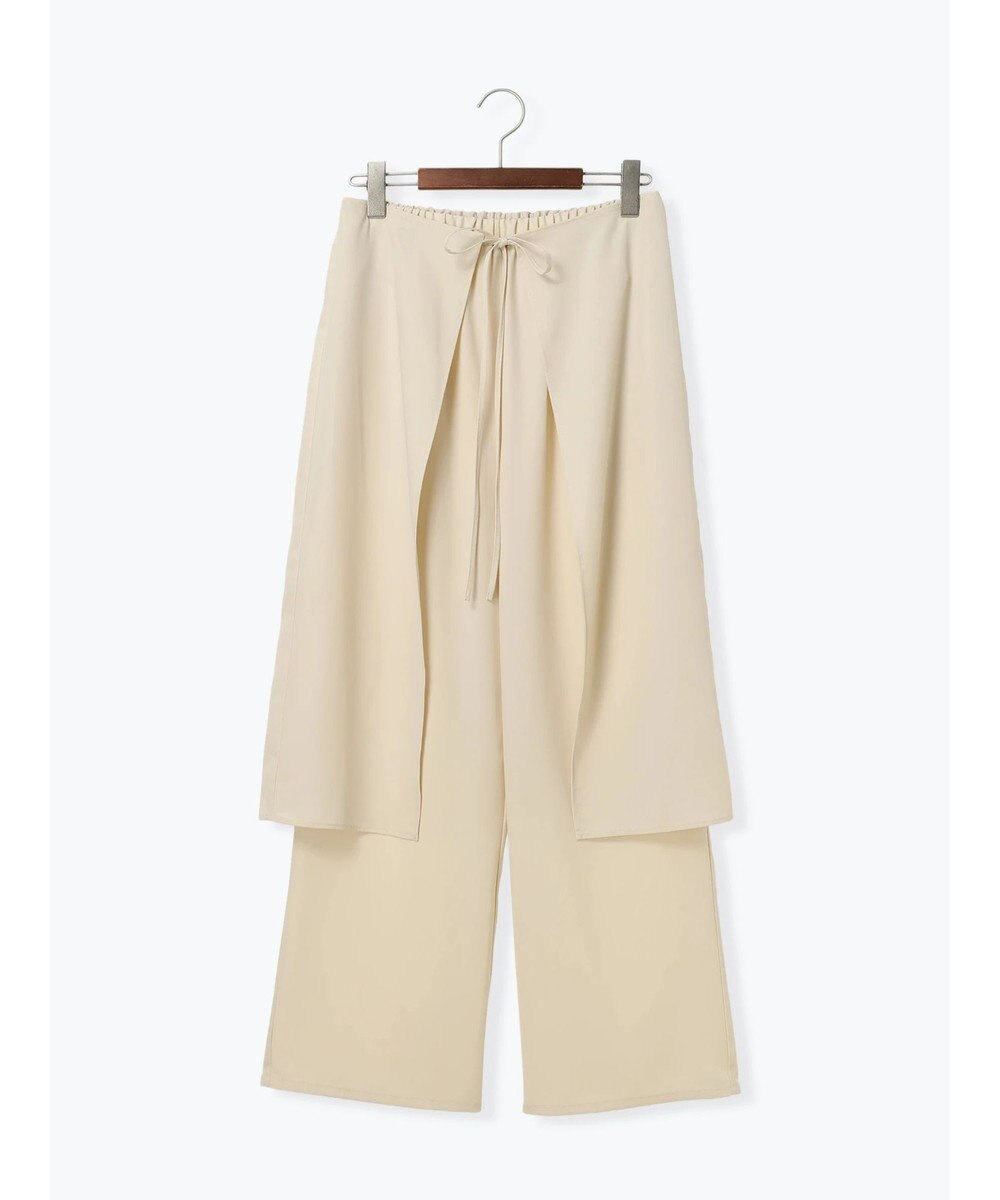 Te chichi ラップスカートレイヤードストレートパンツ《2025Autumn catalog item》 