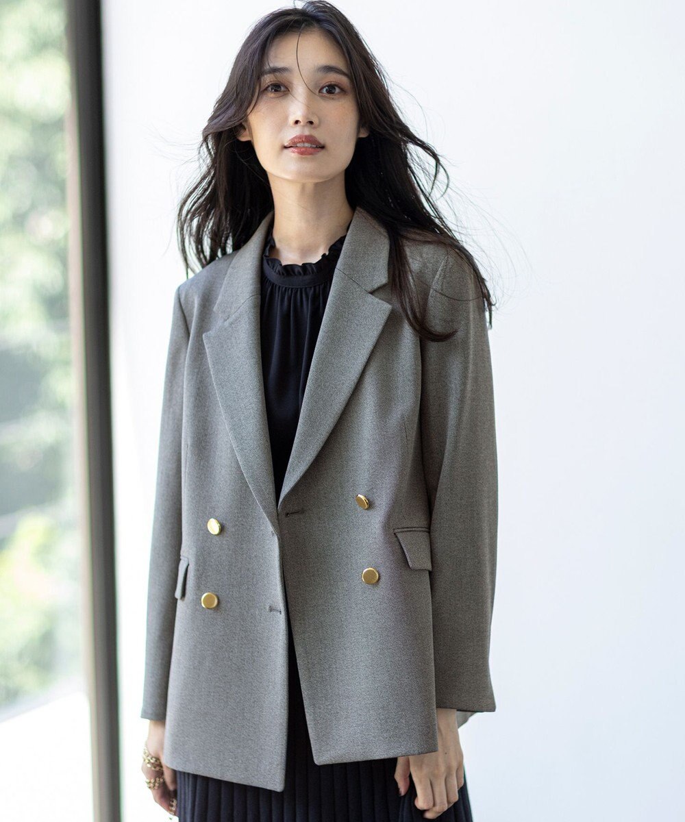 ANY SIS ビューティサーモ2WAYストレッチ テーラードジャケット 