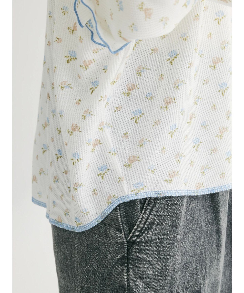 Green Parks ・Ｄｏｕｂｌｅ　Ｆｌａｇｓ　フラワーｐｔワッフルロンＴＥＥ 