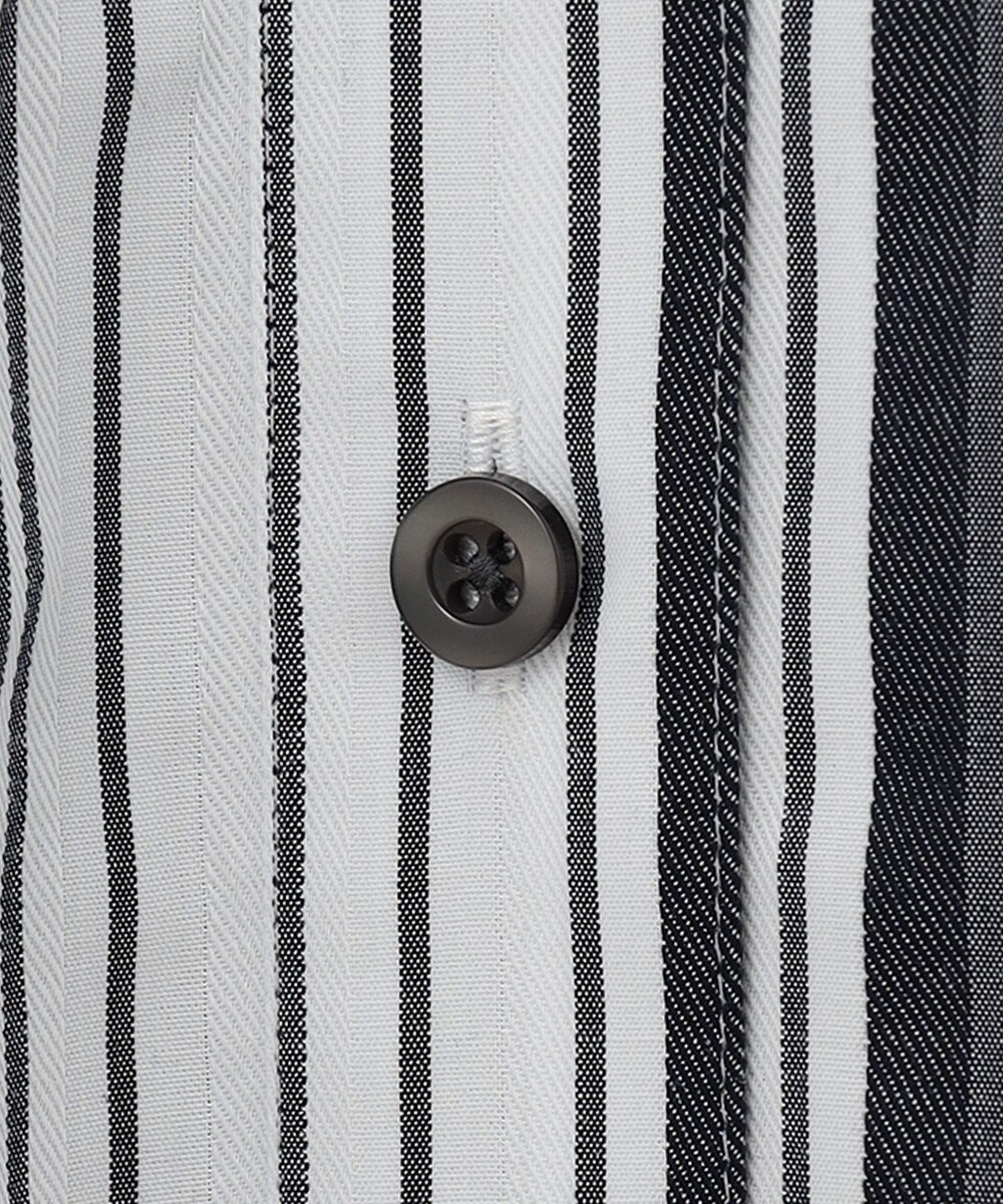 自由区 【洗える/セットアイテム】ウールブレンドベスト×ストライプワンピ 