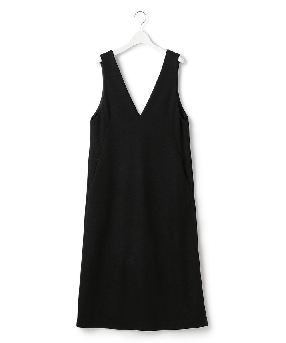 23区 【WEB限定カラーあり】ウール圧縮スムース Vネック ワンピース 