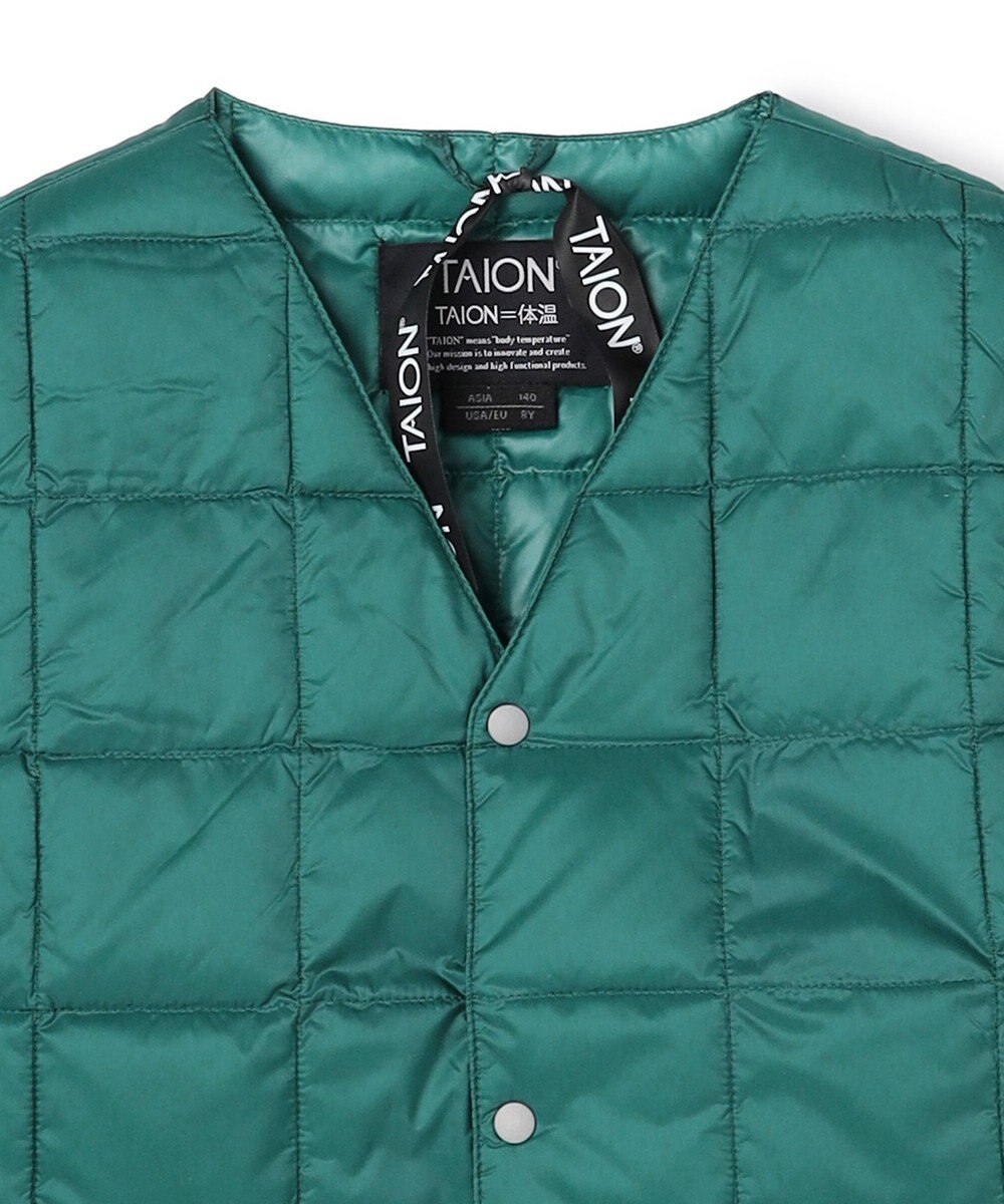 UNFILO 【120-150cm】TAION Vネック ダウンベスト(UNISEX) 