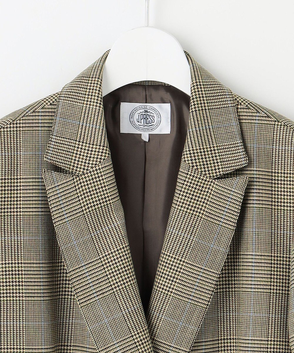 J.PRESS LADIES S モナベールツイル チェック ダブル ジャケット 