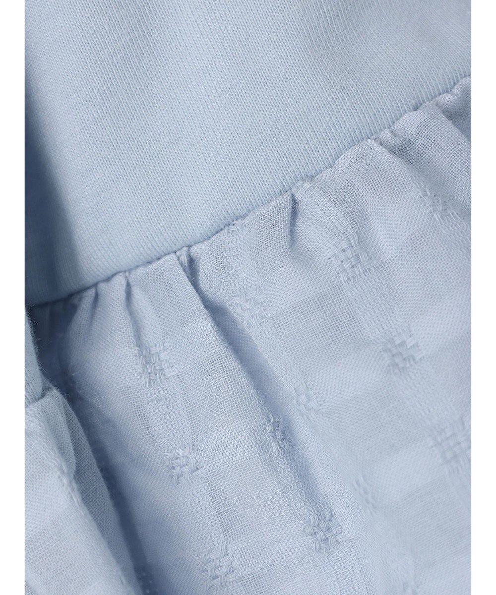 earth music&ecology 配色スカラップスリーブＴＥＥ 