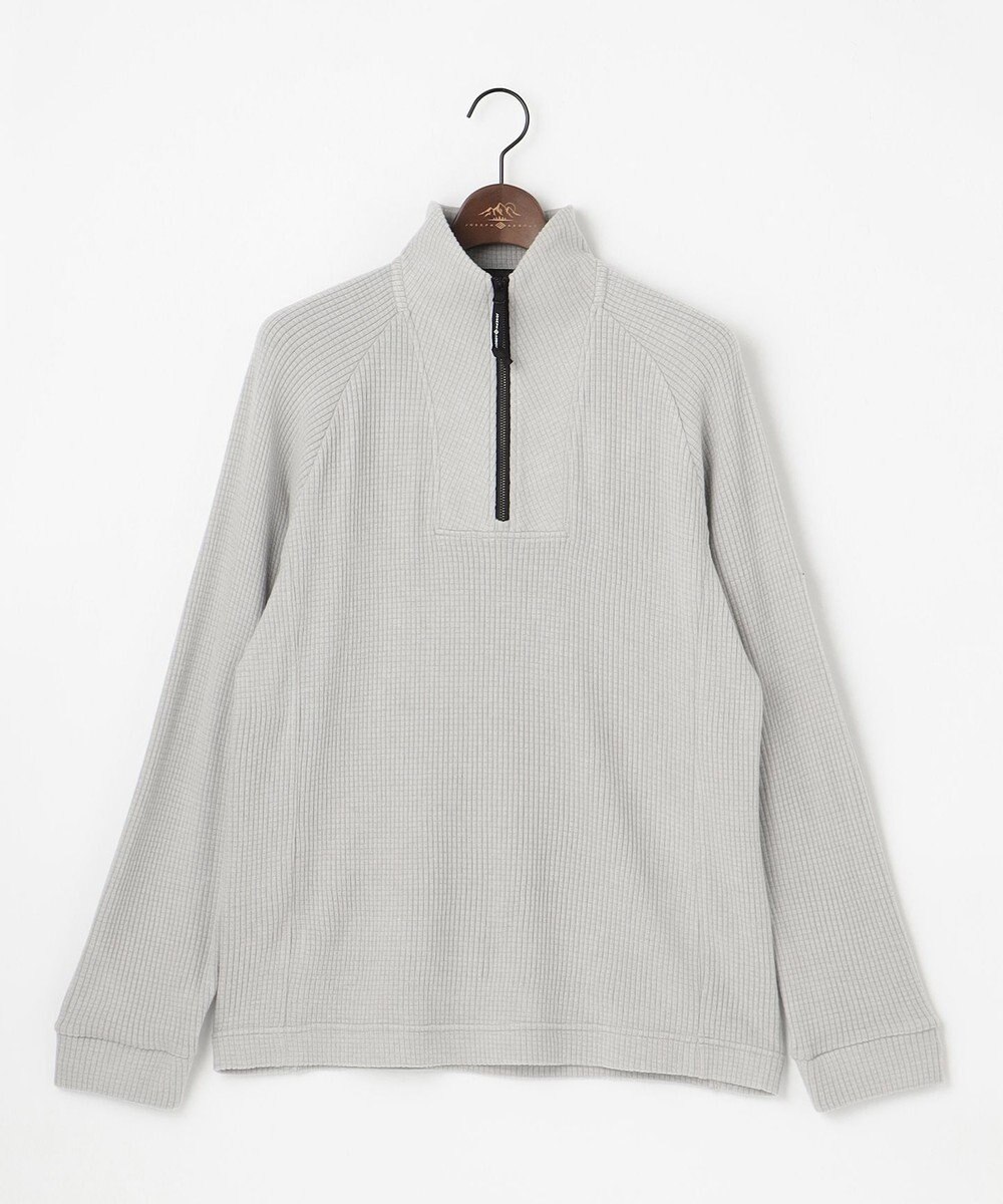 JOSEPH ABBOUD MOUNTAIN 【吸湿発熱/ソフト】ソフトウォームワッフル ハーフジップ カットソー 