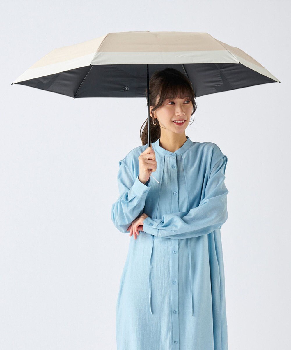 MOONBAT 【遮光100％/３秒で折りたためる日傘】晴雨兼用 折りたたみ傘 ウラワザ バイカラー 