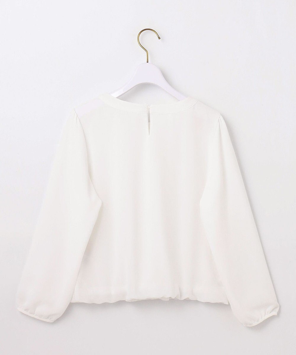 ANY SIS 【洗える】フロントプリーツシフォン ブラウス 