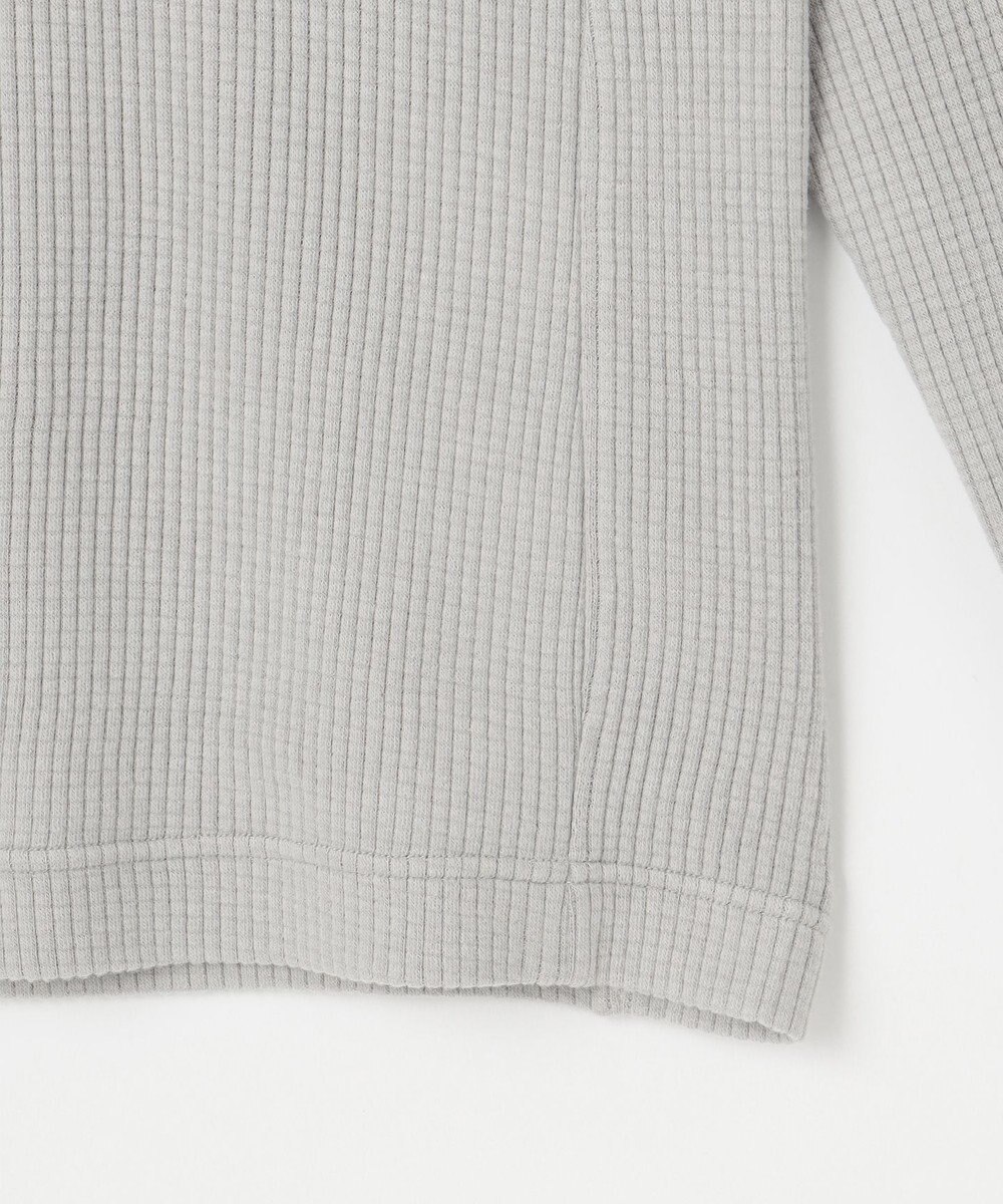 JOSEPH ABBOUD MOUNTAIN 【吸湿発熱/ソフト】ソフトウォームワッフル ハーフジップ カットソー 