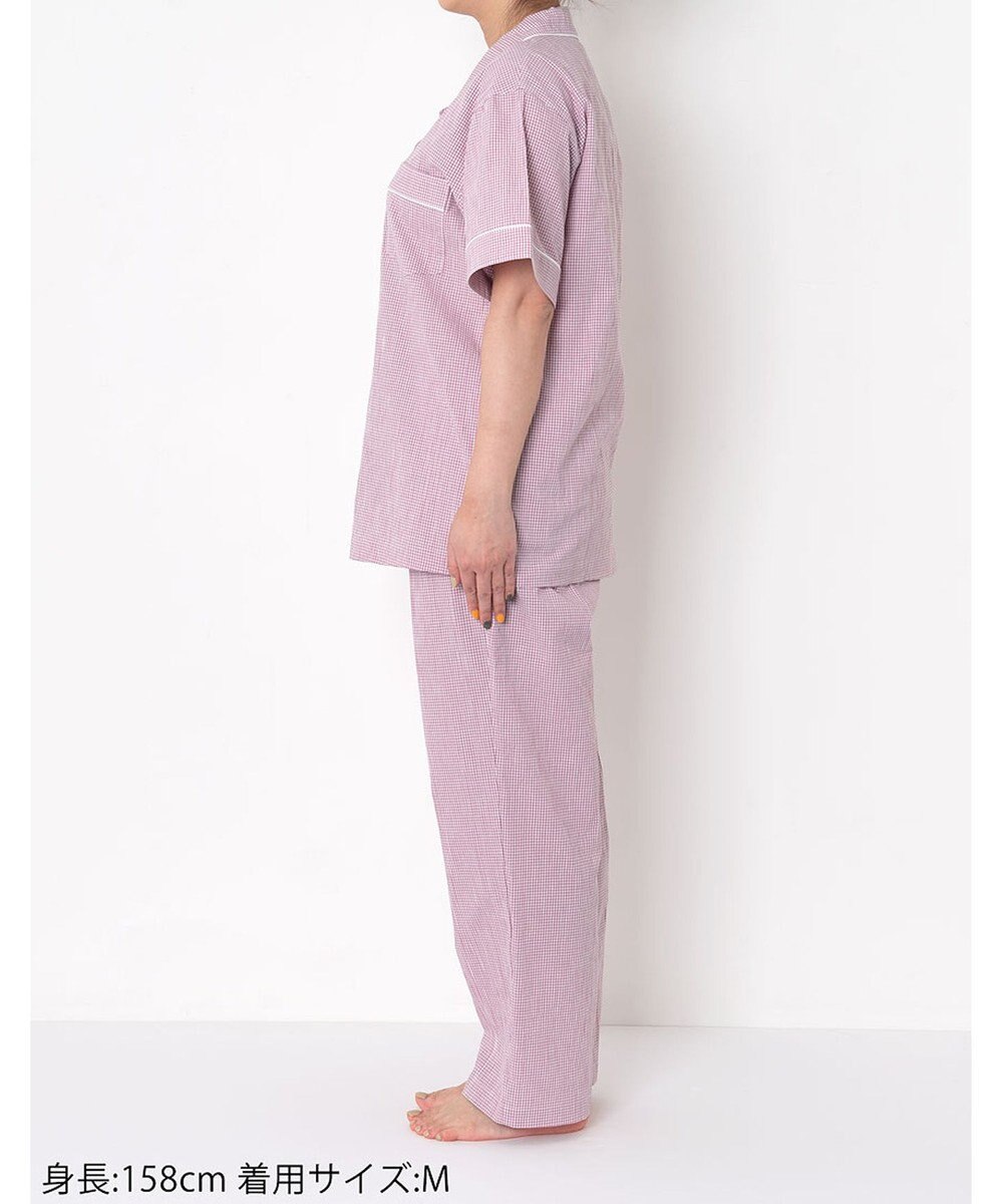ワコール／睡眠科学 【パジャマ】　5分袖　長ズボン　綿100%　楊柳素材　睡眠科学／ワコール　YDT138 