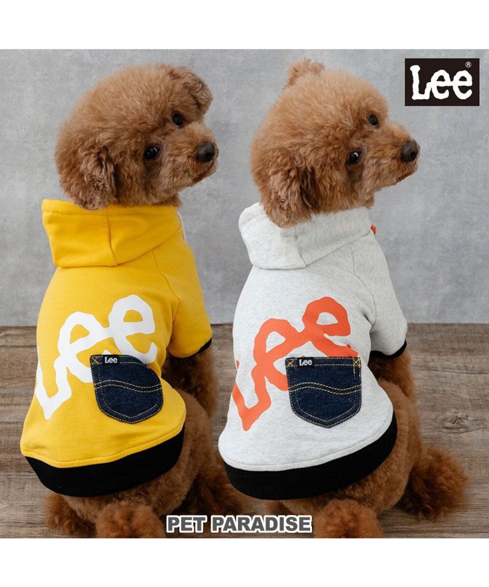 PET PARADISE Lee ビッグ ロゴ パーカー 《グレー》 小型犬 