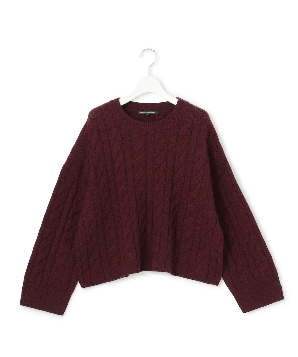 23区 S カシミヤブレンド ケーブル ニット 