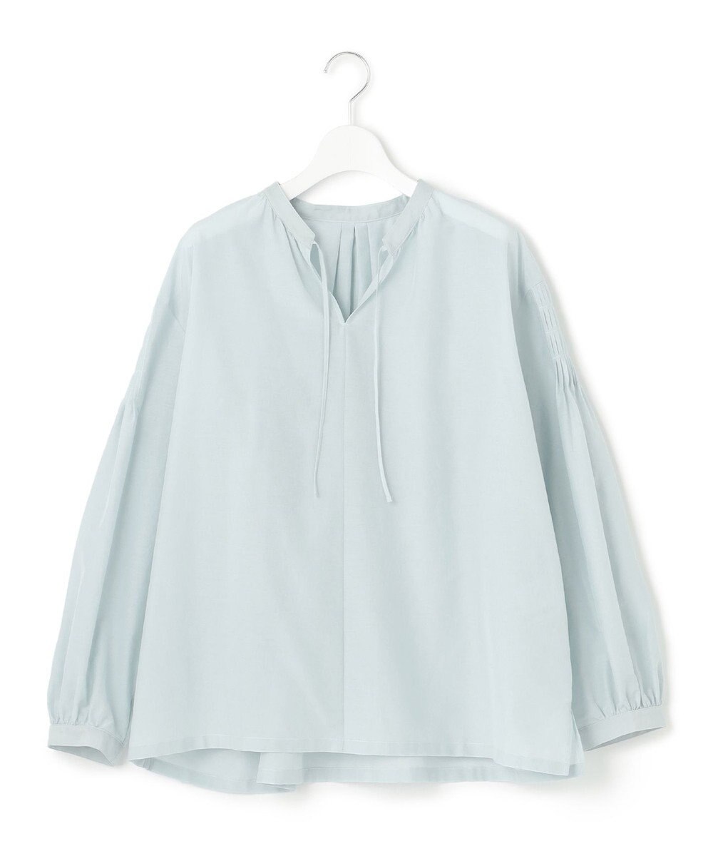 23区 【洗える】コットンシルクローン スキッパー ブラウス 