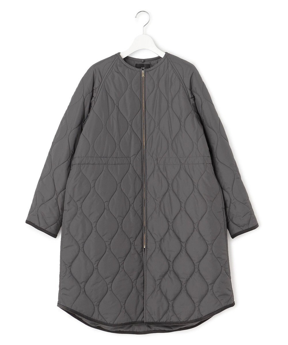 23区 【洗える/撥水加工】中綿 ロング パディング アウター 