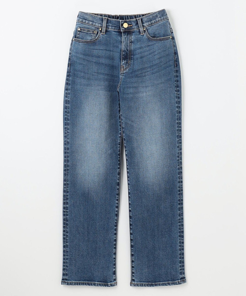 ANY 【洗濯機可/ウエストゴム/ストレッチ】ストレートデニムパンツ 