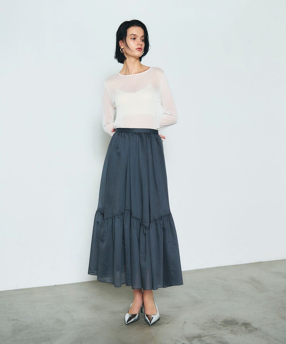 GRACE CONTINENTAL ティアードボリュームスカート 