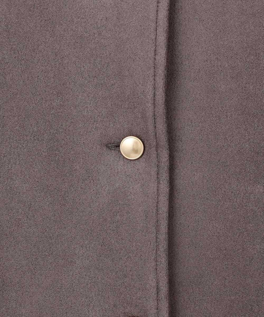 J.PRESS LADIES L 【洗える】スエードダンボール  ジャケット 