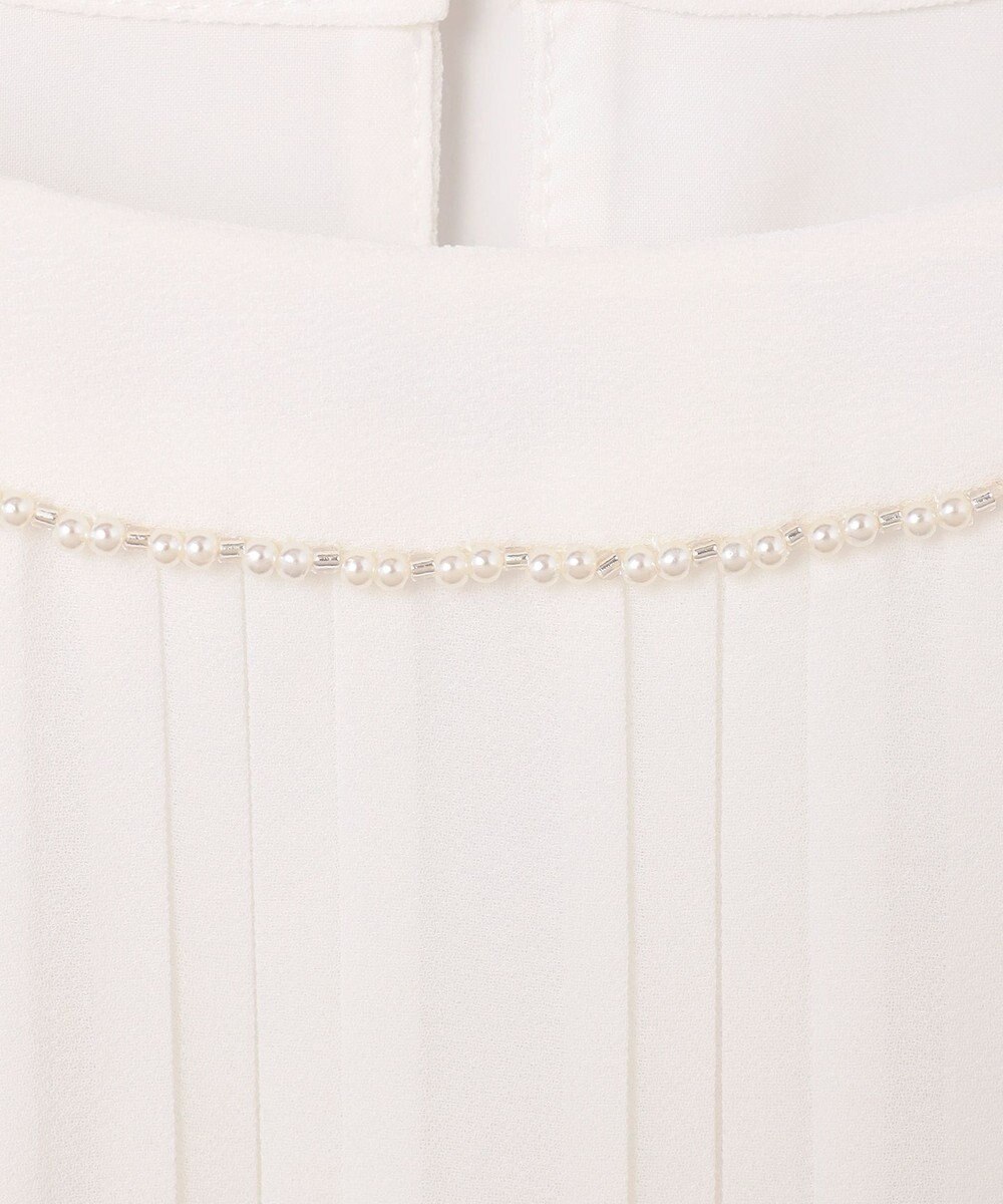 ANY SIS 【洗える】フロントプリーツシフォン ブラウス 