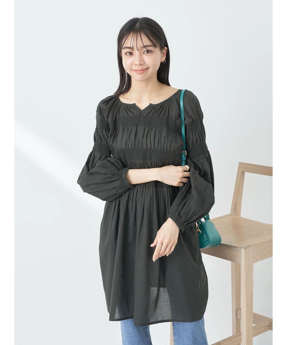 earth music&ecology シャーリングチュニック 