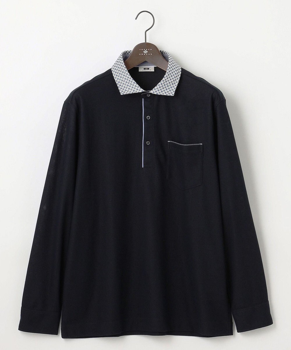 JOSEPH ABBOUD 【キングサイズ・消臭などの高機能】オーガニックコットン ダディ 長袖 ポロシャツ 