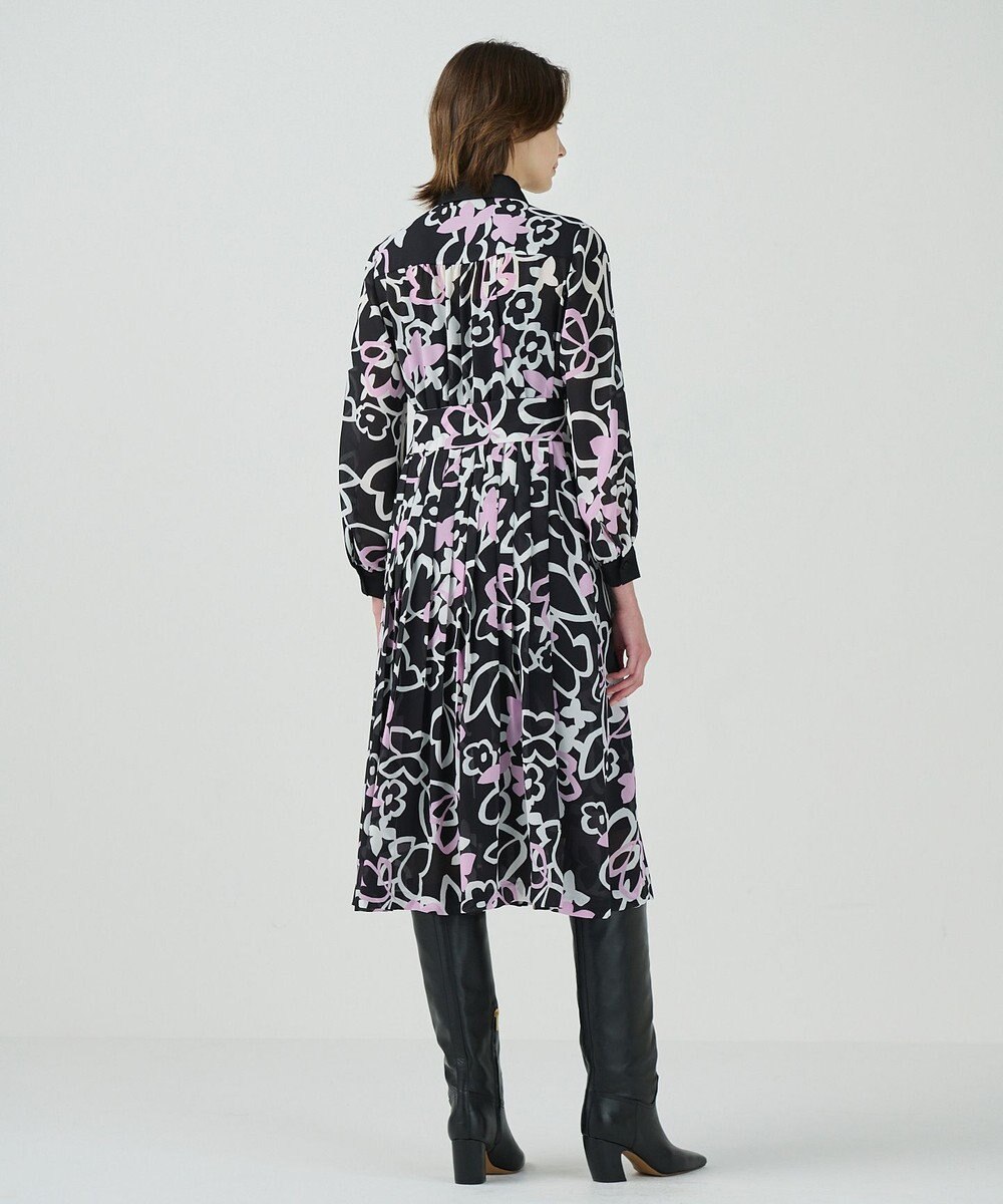 GRACE CONTINENTAL キカフラワープリーツドレス 