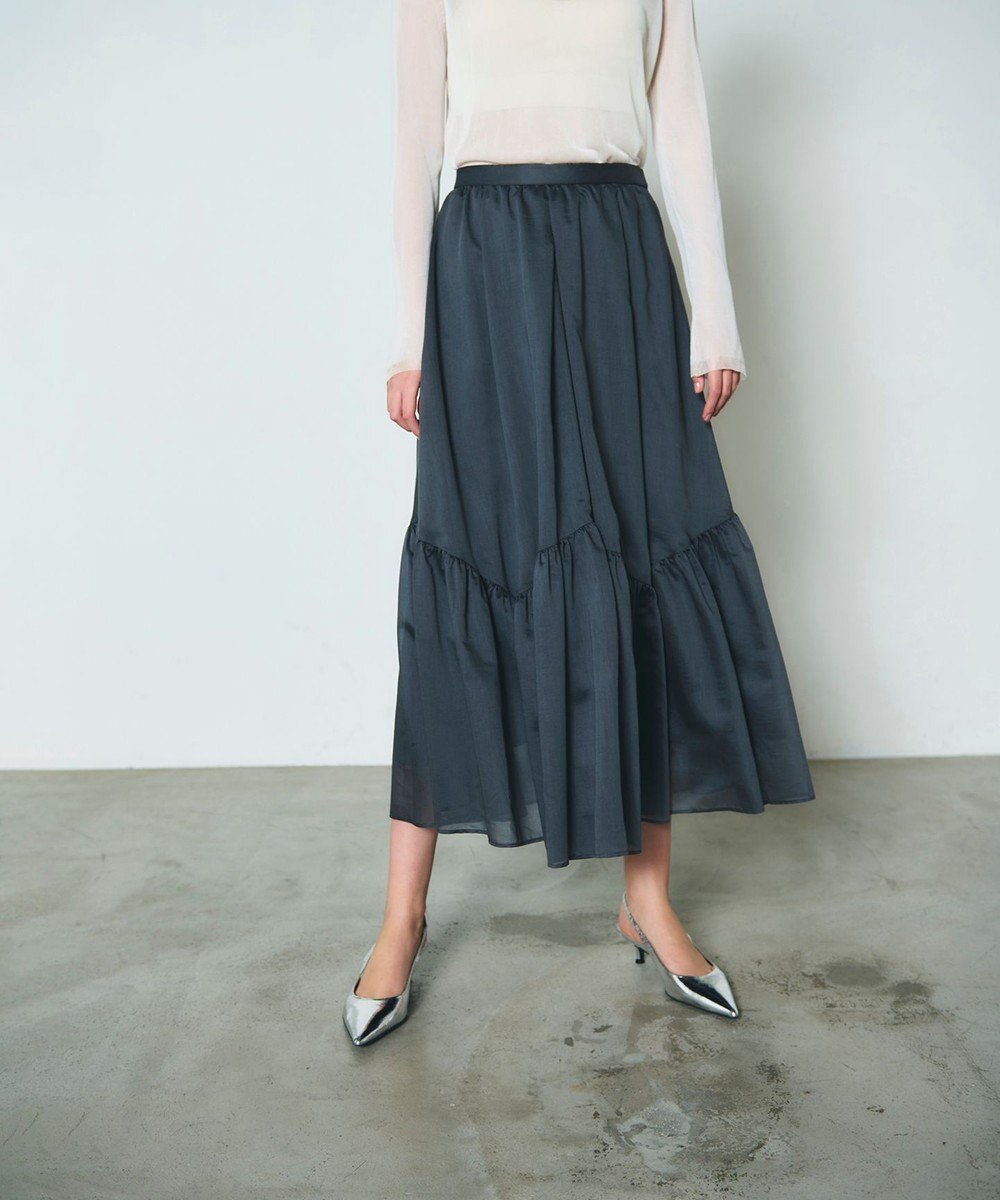 GRACE CONTINENTAL ティアードボリュームスカート 