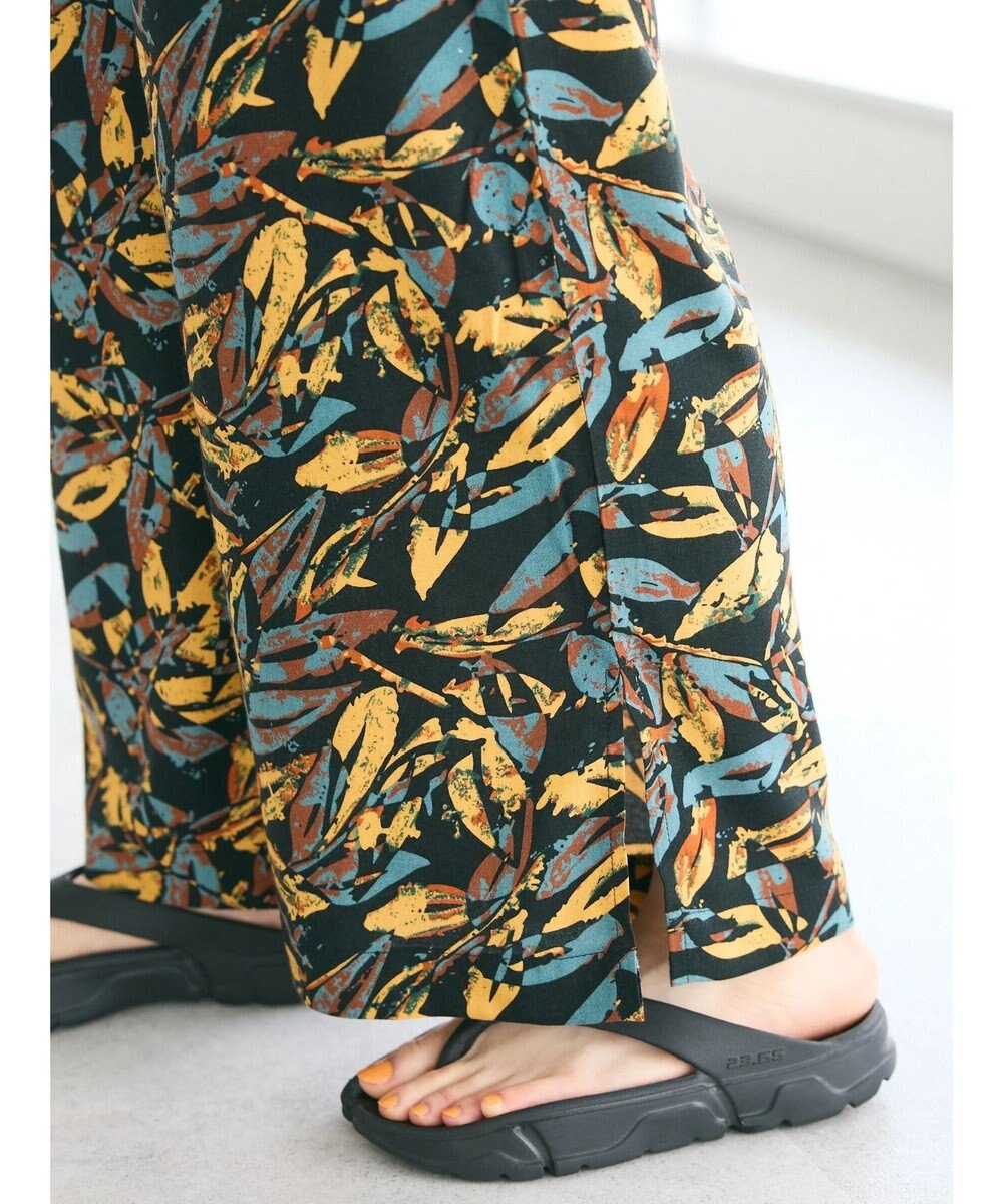 CRAFT STANDARD BOUTIQUE レーヨン柄プリントワイドパンツ 