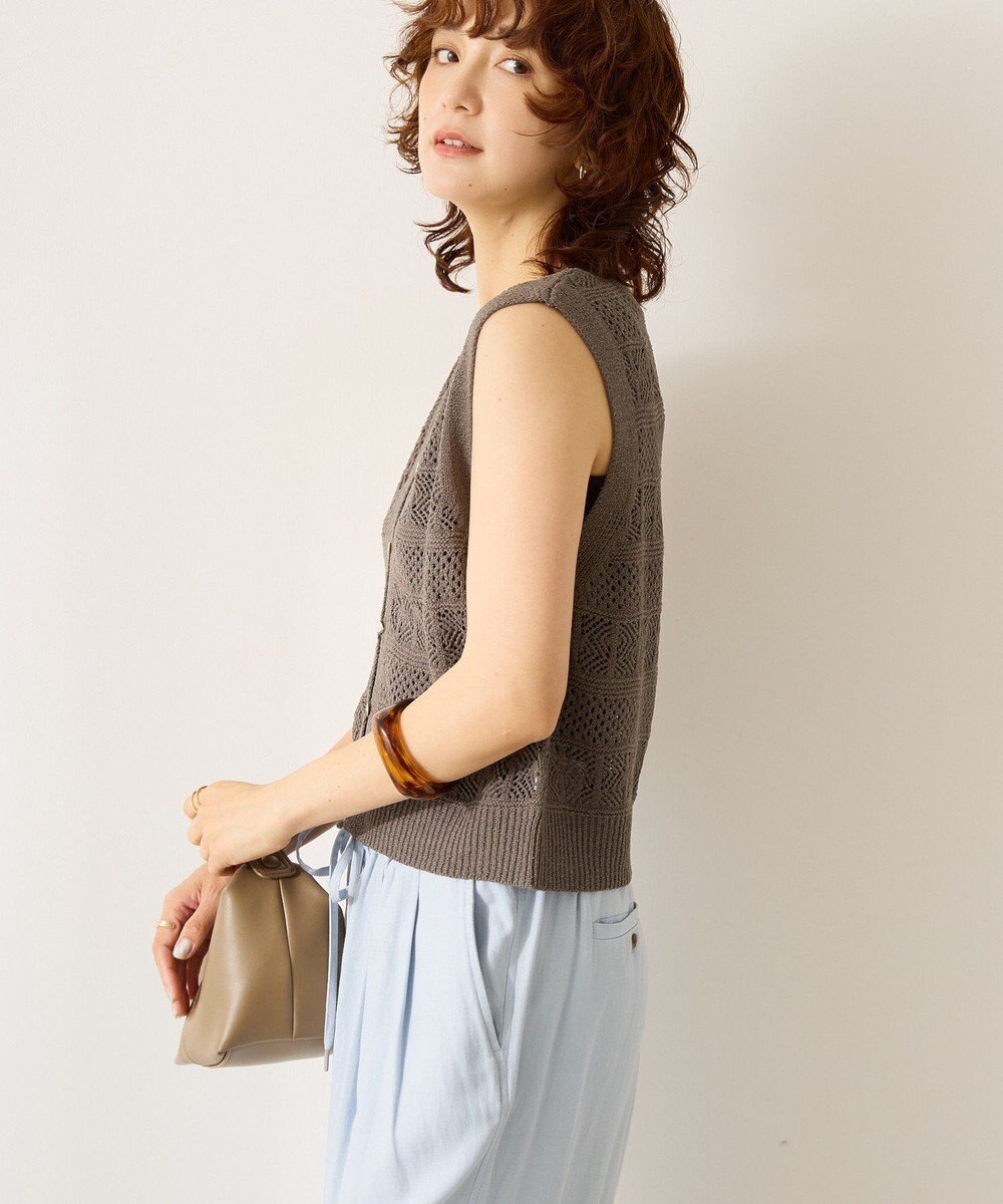 AMERICAN HOLIC 【前後2WAY】レース編みニットベスト 