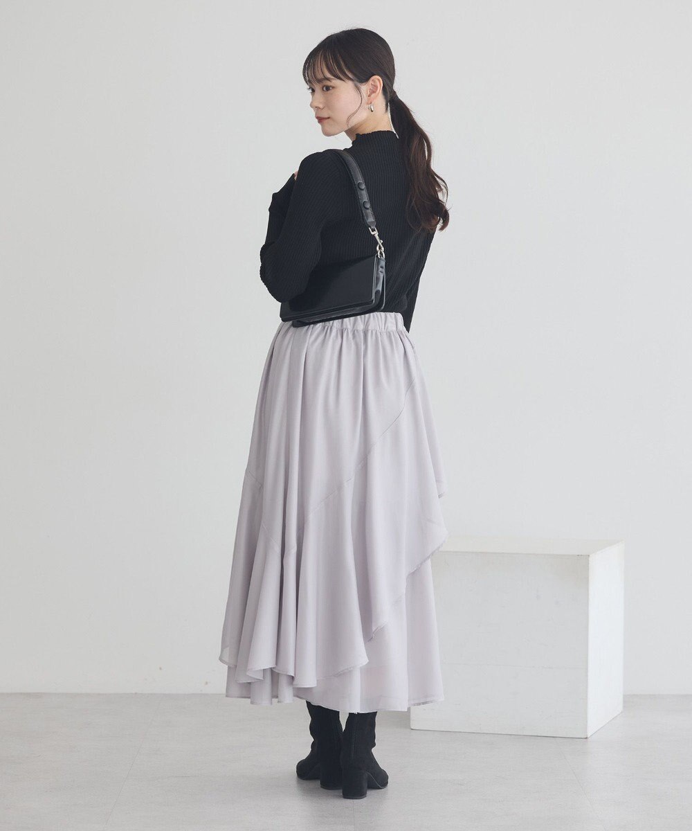 earth music&ecology ハイネックリブニットプルオーバー 