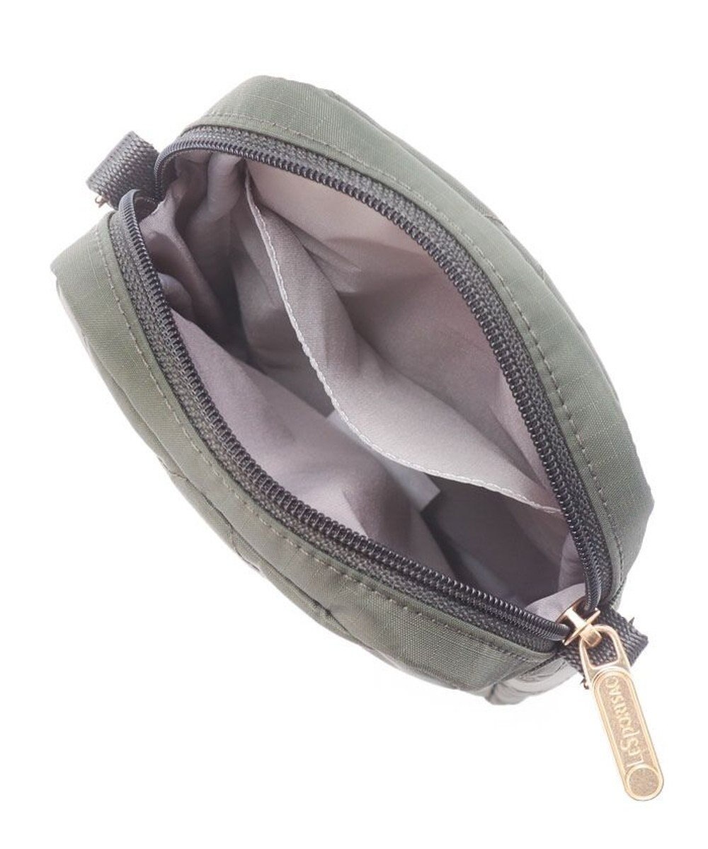 LeSportsac CHAIN MINI PHONE CRSBDY/ダークオリーブチェーンキルト 