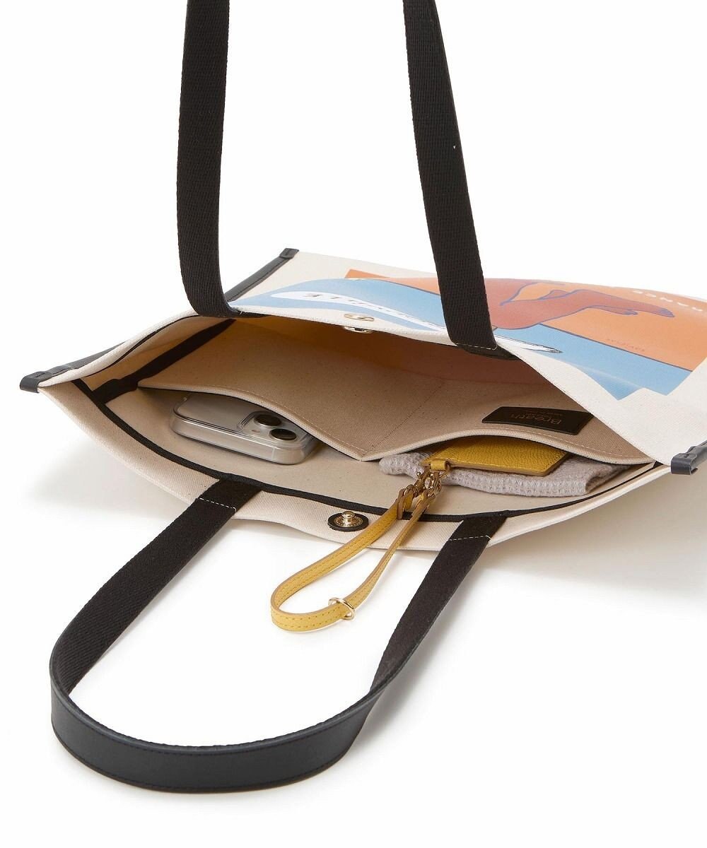 TOPKAPI 【Breath TOPKAPI】サヴィニャック × Breath TOPKAPI アート プリント フラット オーガニックキャンバス トート バッグ 