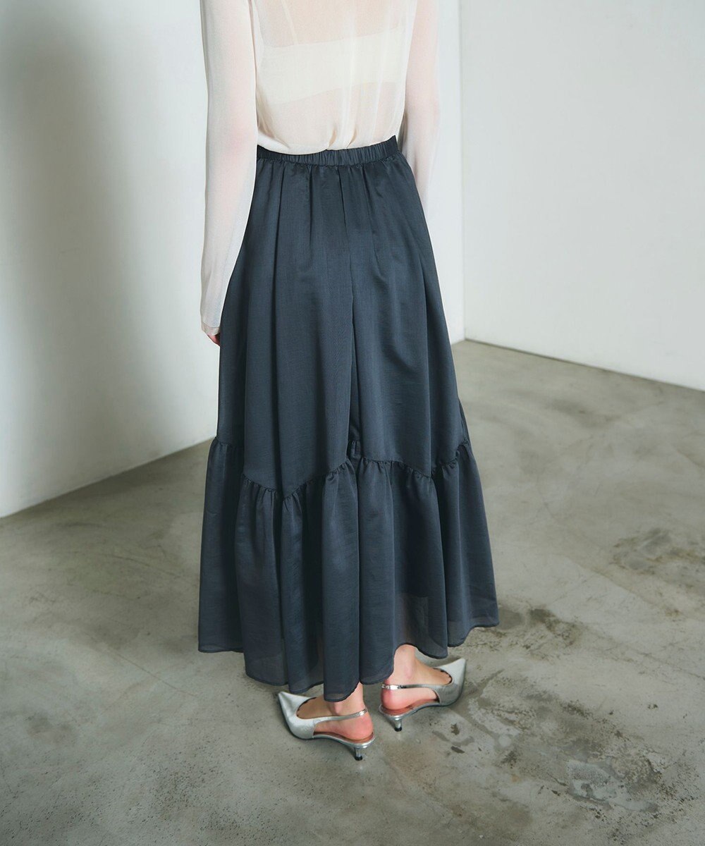 GRACE CONTINENTAL ティアードボリュームスカート 