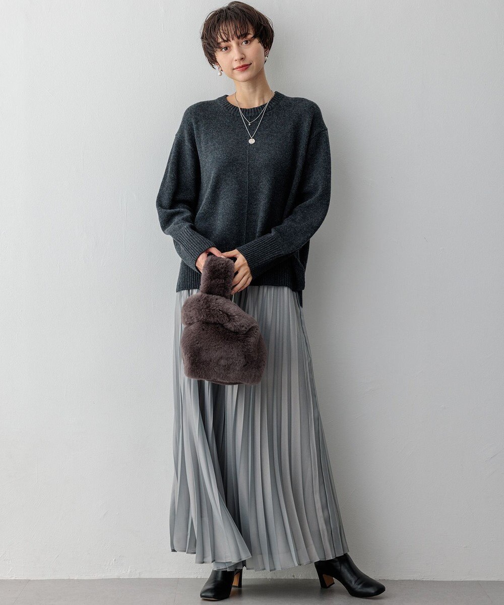 23区 S ホイルプリントプリーツ スカート 