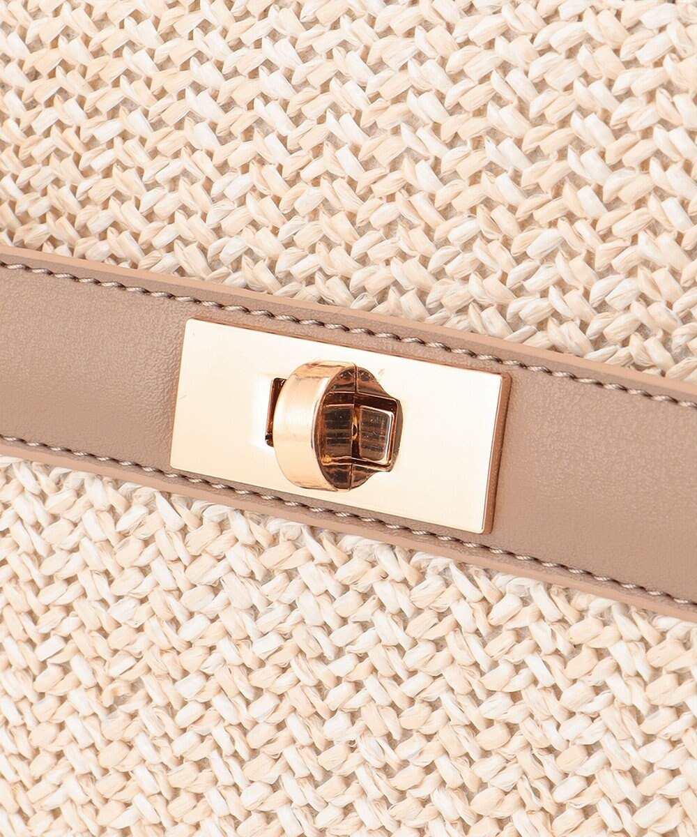 ANY SIS 【美人百花7月号掲載】2WAYバンブーライクハンドルミディ トートバッグ 