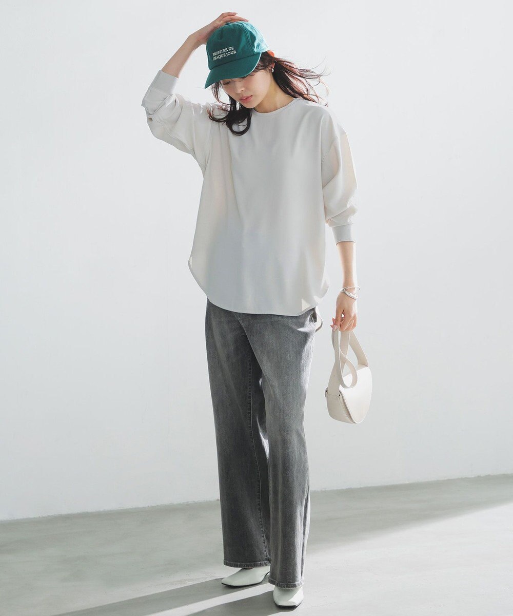 UNFILO L 【UNFILO DENIM/新色追加】撥水ストレッチ ルーズワイドデニム 