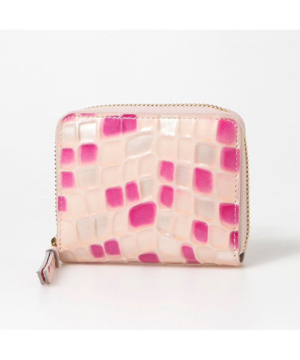 UNBILLION ペルケ perche / クロコエナメル・ジャバラカードウォレット 